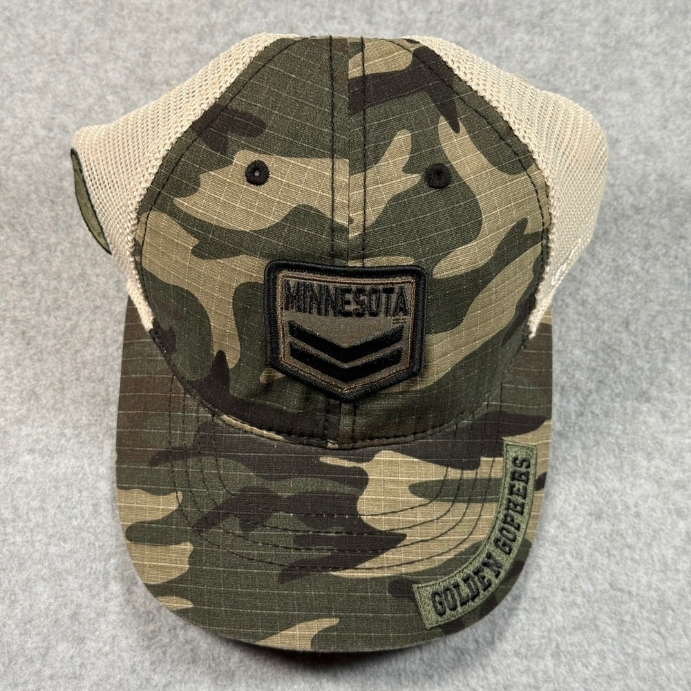 Top of the World Minnesota Golden Gophers Hat Unisex OSFM Camo Trucker Cap OHT